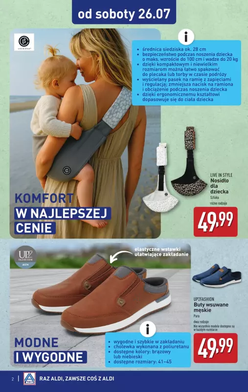 Aldi - gazetka promocyjna Super okazje od soboty w Aldi! od soboty 26.07 do piątku 01.08 - strona 2