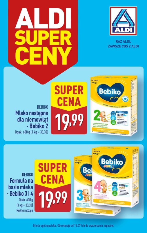 Aldi - gazetka promocyjna Aldi super ceny! od piątku 18.07 do soboty 19.07
