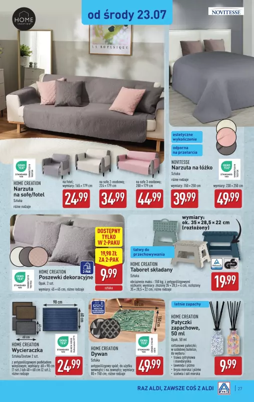Aldi - gazetka promocyjna Pełny katalog! od poniedziałku 21.07 do soboty 26.07 - strona 27