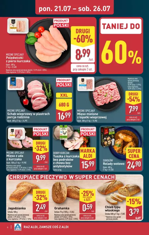 Aldi - gazetka promocyjna Pełny katalog! od poniedziałku 21.07 do soboty 26.07 - strona 6