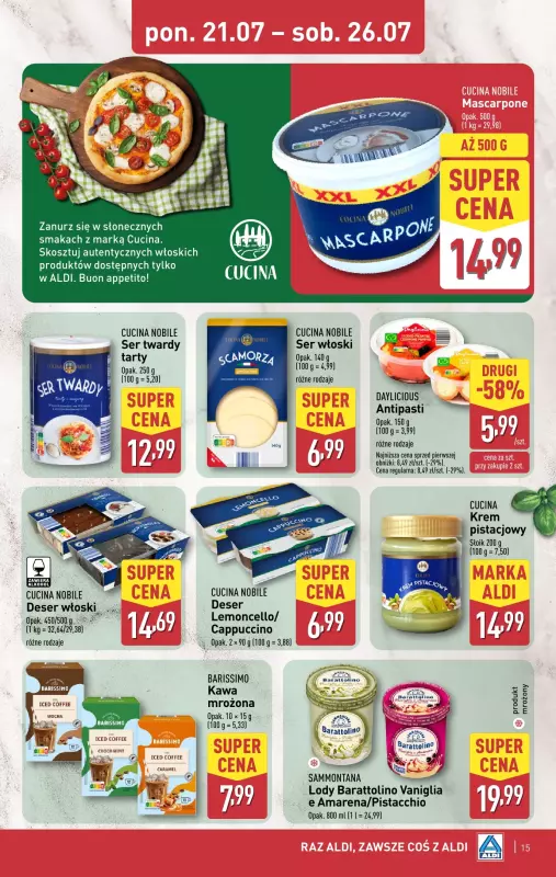 Aldi - gazetka promocyjna Pełny katalog! od poniedziałku 21.07 do soboty 26.07 - strona 15