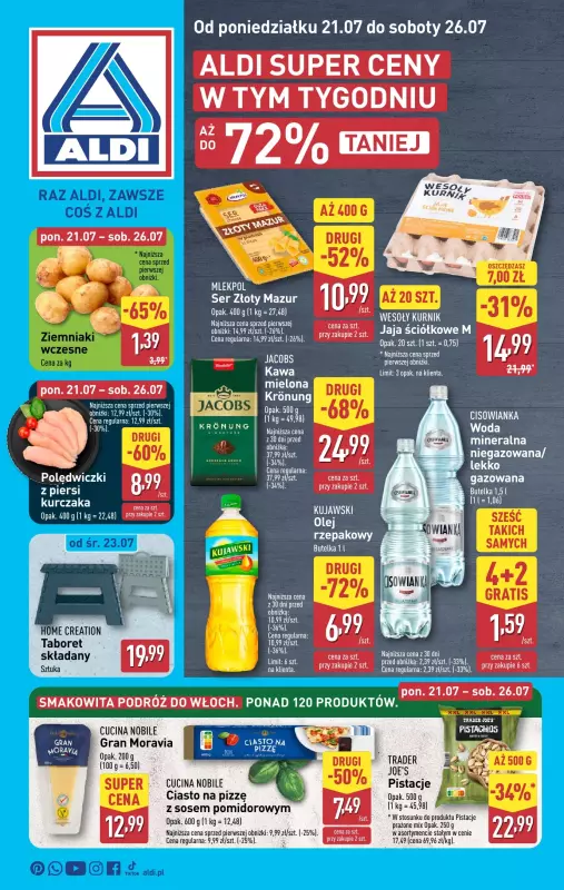 Aldi - gazetka promocyjna Pełny katalog! od poniedziałku 21.07 do soboty 26.07