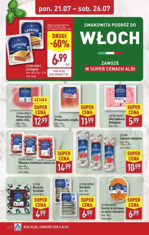 Aldi - gazetka promocyjna Pełny katalog! od poniedziałku 21.07 do soboty 26.07 - strona 14