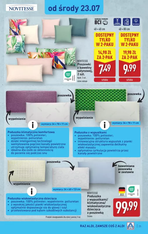 Aldi - gazetka promocyjna Pełny katalog! od poniedziałku 21.07 do soboty 26.07 - strona 25