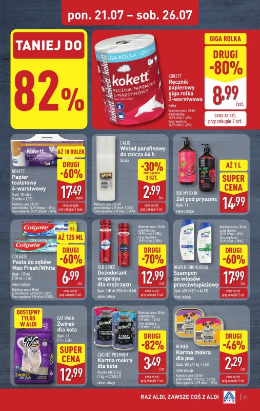 Aldi - gazetka promocyjna Pełny katalog! od poniedziałku 21.07 do soboty 26.07 - strona 21