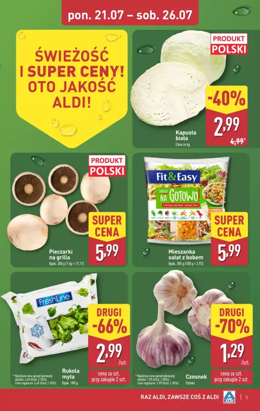 Aldi - gazetka promocyjna Pełny katalog! od poniedziałku 21.07 do soboty 26.07 - strona 5