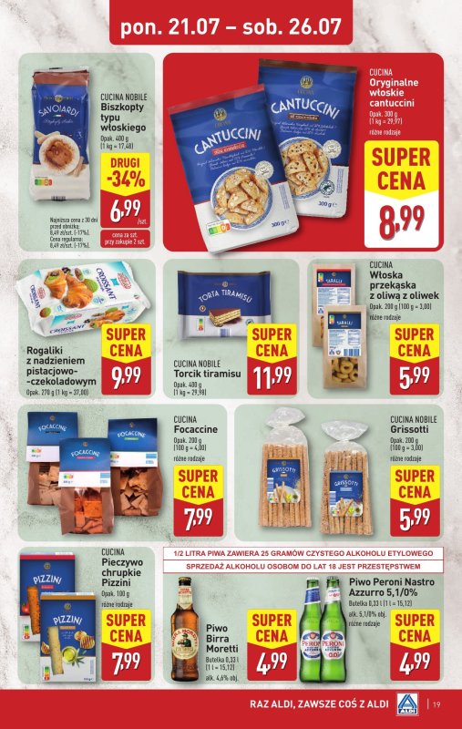 Aldi - gazetka promocyjna Pełny katalog! od poniedziałku 21.07 do soboty 26.07 - strona 19