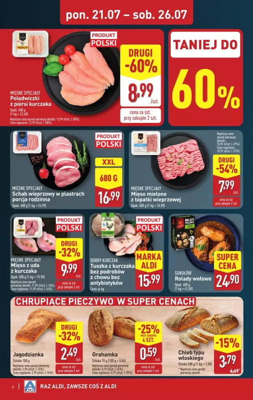 Aldi - gazetka promocyjna Pełny katalog! od poniedziałku 21.07 do soboty 26.07 - strona 6