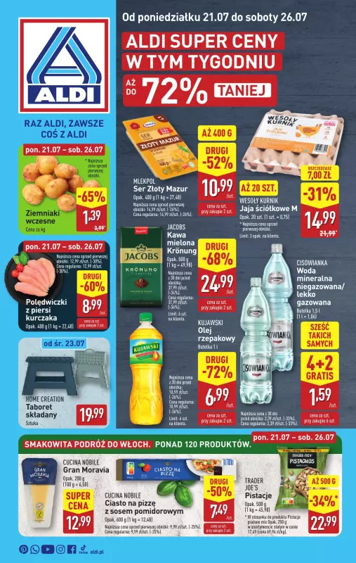 Aldi - gazetka promocyjna Pełny katalog! od poniedziałku 21.07 do soboty 26.07