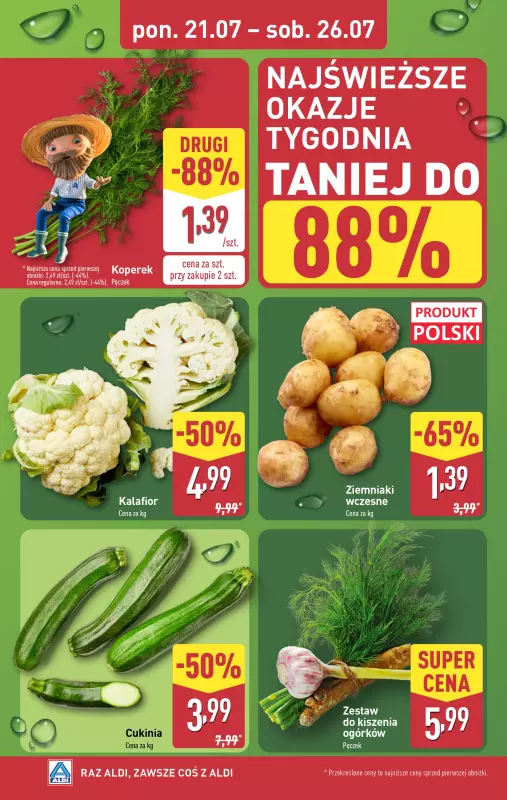 Aldi - gazetka promocyjna Farmer Aldik poleca! od poniedziałku 21.07 do soboty 26.07 - strona 4