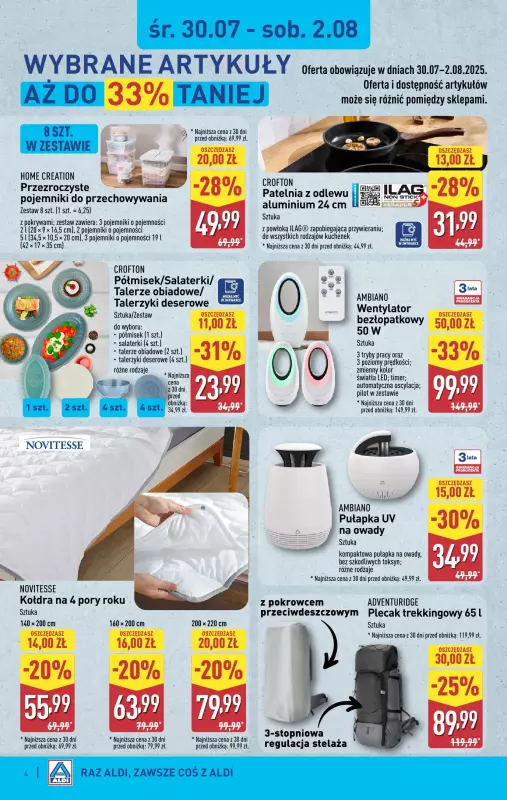 Aldi - gazetka promocyjna Aldi ma to coś! od środy 30.07 do soboty 02.08 - strona 4