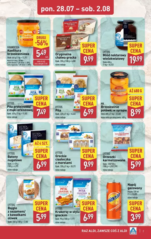 Aldi - gazetka promocyjna Smakowita podróż do Grecji! od poniedziałku 28.07 do soboty 02.08 - strona 2