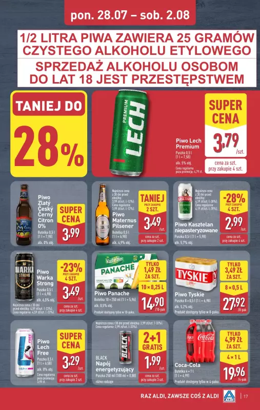 Aldi - gazetka promocyjna Pełny katalog! od poniedziałku 28.07 do soboty 02.08 - strona 17