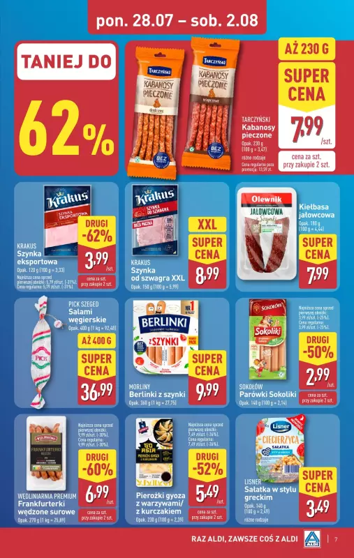 Aldi - gazetka promocyjna Pełny katalog! od poniedziałku 28.07 do soboty 02.08 - strona 7