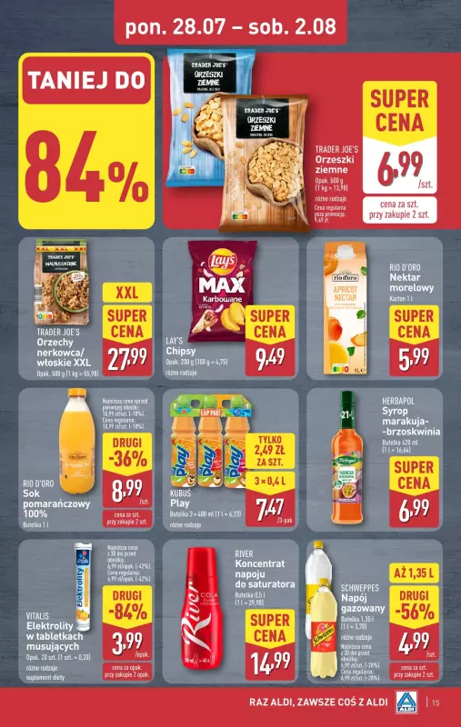 Aldi - gazetka promocyjna Pełny katalog! od poniedziałku 28.07 do soboty 02.08 - strona 15