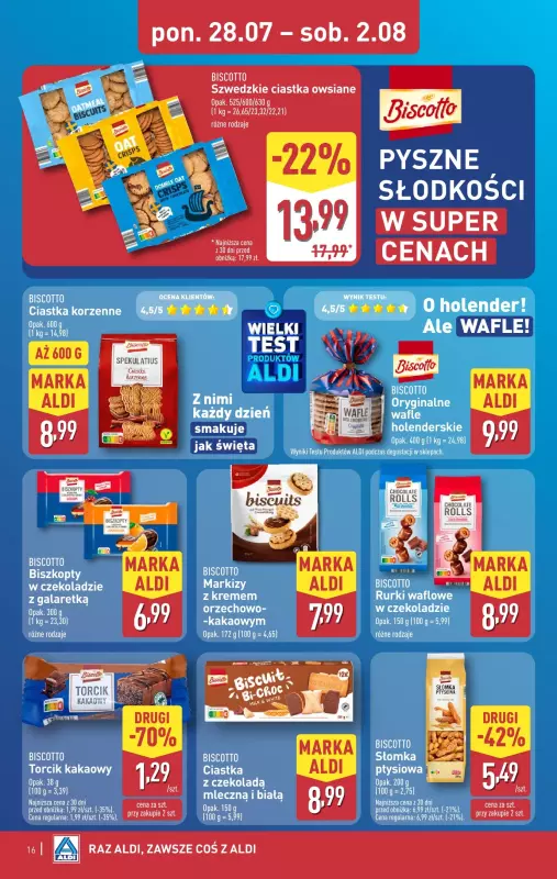 Aldi - gazetka promocyjna Pełny katalog! od poniedziałku 28.07 do soboty 02.08 - strona 16