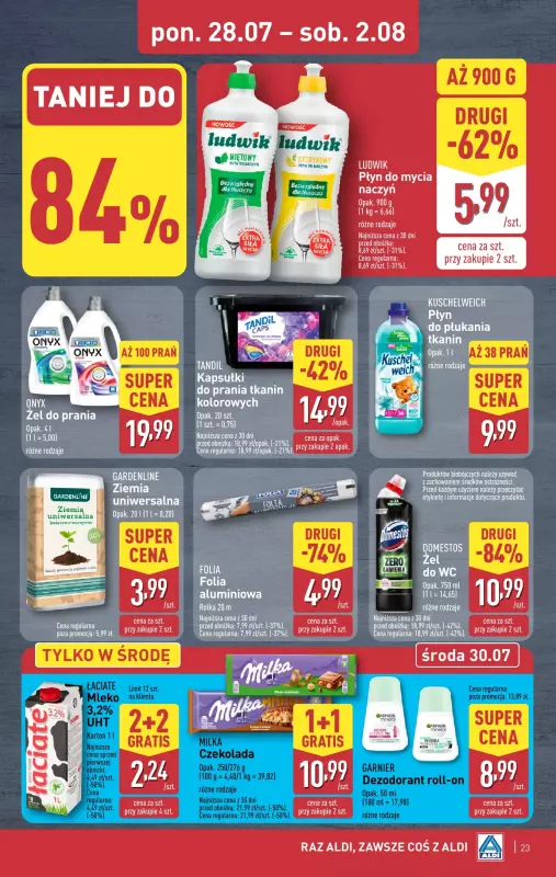Aldi - gazetka promocyjna Pełny katalog! od poniedziałku 28.07 do soboty 02.08 - strona 23