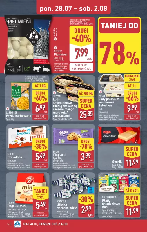 Aldi - gazetka promocyjna Pełny katalog! od poniedziałku 28.07 do soboty 02.08 - strona 14