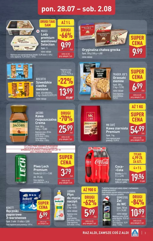 Aldi - gazetka promocyjna Weekend super cen w Aldi! od czwartku 31.07 do soboty 02.08 - strona 3