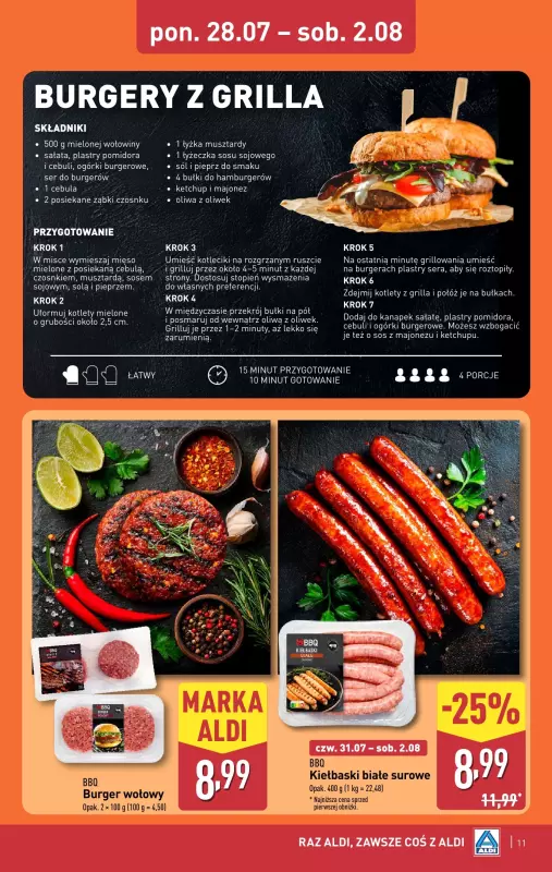 Aldi - gazetka promocyjna Weekend super cen w Aldi! od czwartku 31.07 do soboty 02.08 - strona 11