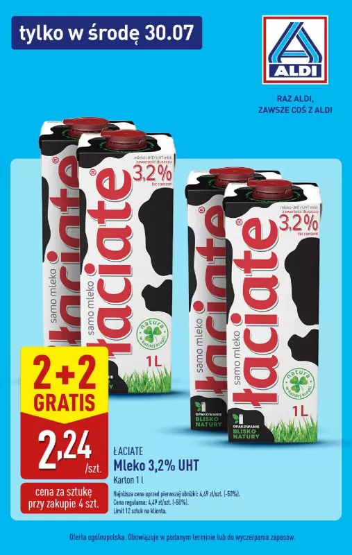 Aldi - gazetka promocyjna Tylko w środę! od środy 30.07 do środy 30.07