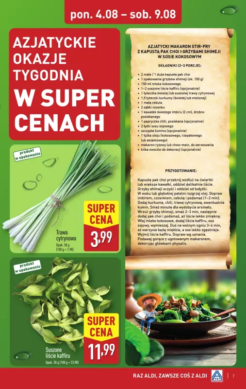 Aldi - gazetka promocyjna Smakowita podróż do Azji od poniedziałku 04.08 do soboty 09.08 - strona 7