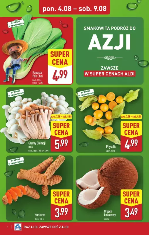 Aldi - gazetka promocyjna Smakowita podróż do Azji od poniedziałku 04.08 do soboty 09.08 - strona 6