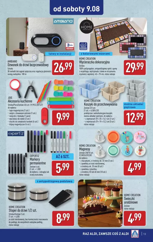 Aldi - gazetka promocyjna Aldi ma to coś! od środy 06.08 do soboty 09.08 - strona 13