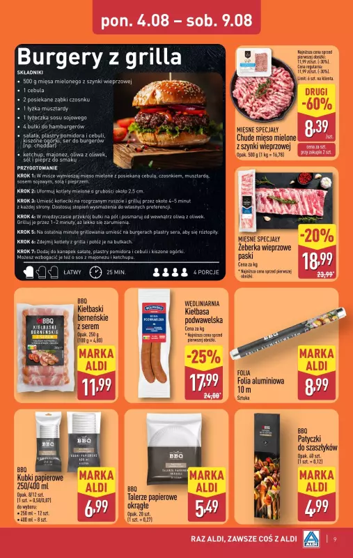 Aldi - gazetka promocyjna Pełny katalog! od poniedziałku 04.08 do soboty 09.08 - strona 9