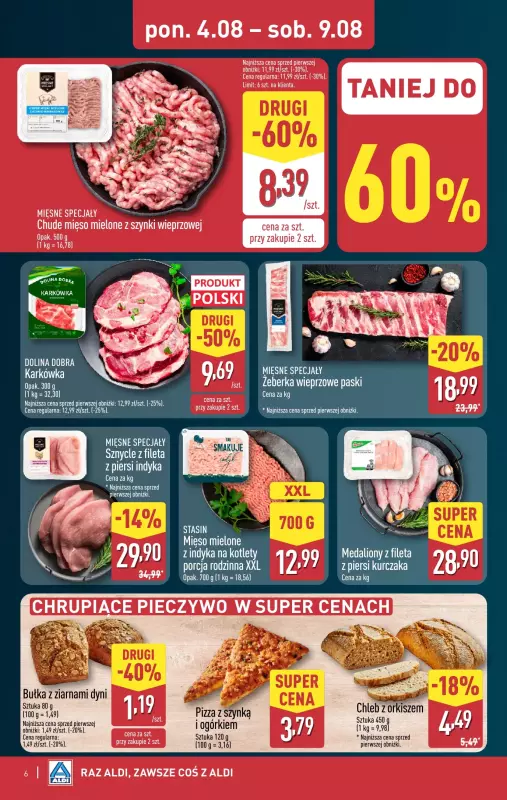 Aldi - gazetka promocyjna Pełny katalog! od poniedziałku 04.08 do soboty 09.08 - strona 6