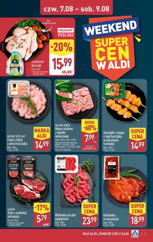 Aldi - gazetka promocyjna Weekend super cen w Aldi! od czwartku 07.08 do soboty 09.08 - strona 5