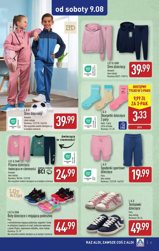 Aldi - gazetka promocyjna Wyjątkowe okazje od soboty! od soboty 09.08 do piątku 15.08 - strona 5