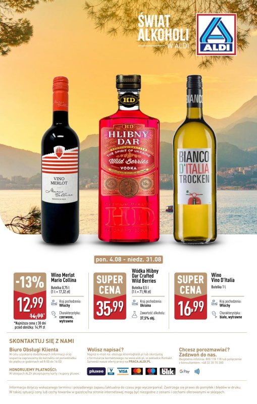 Aldi - gazetka promocyjna Gazetka alkoholowa od poniedziałku 04.08 do niedzieli 31.08 - strona 25