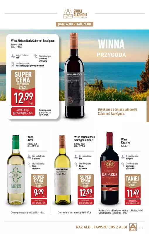 Aldi - gazetka promocyjna Gazetka alkoholowa   - strona 3