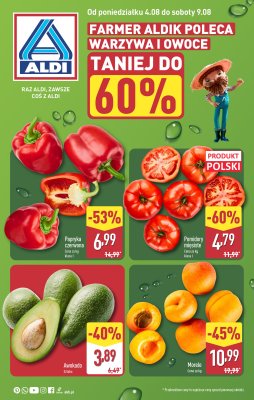 Aldi - gazetka promocyjna Farmer Aldik poleca! od poniedziałku 04.08 do soboty 09.08