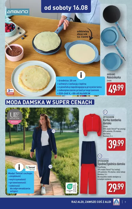 Aldi - gazetka promocyjna Aldi ma to coś! od środy 13.08 do soboty 16.08 - strona 9