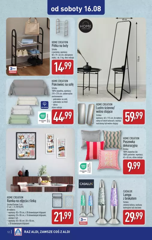 Aldi - gazetka promocyjna Aldi ma to coś! od środy 13.08 do soboty 16.08 - strona 12