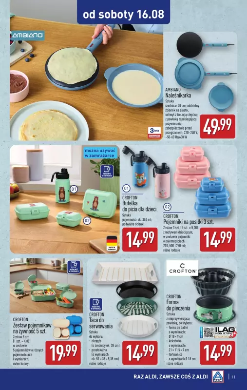 Aldi - gazetka promocyjna Aldi ma to coś! od środy 13.08 do soboty 16.08 - strona 11