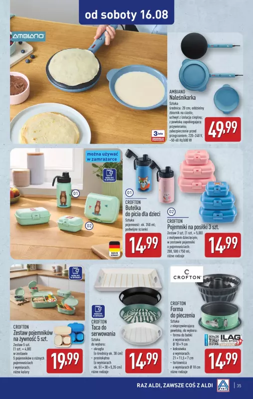 Aldi - gazetka promocyjna Pełny katalog! od poniedziałku 11.08 do soboty 16.08 - strona 35