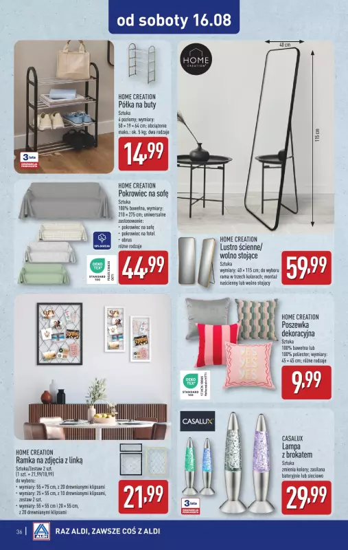Aldi - gazetka promocyjna Pełny katalog! od poniedziałku 11.08 do soboty 16.08 - strona 36