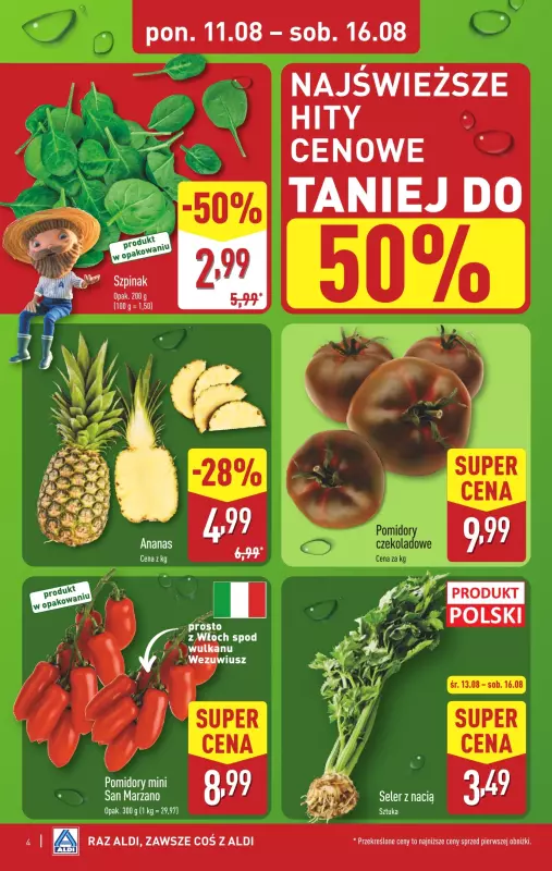 Aldi - gazetka promocyjna Pełny katalog! od poniedziałku 11.08 do soboty 16.08 - strona 4