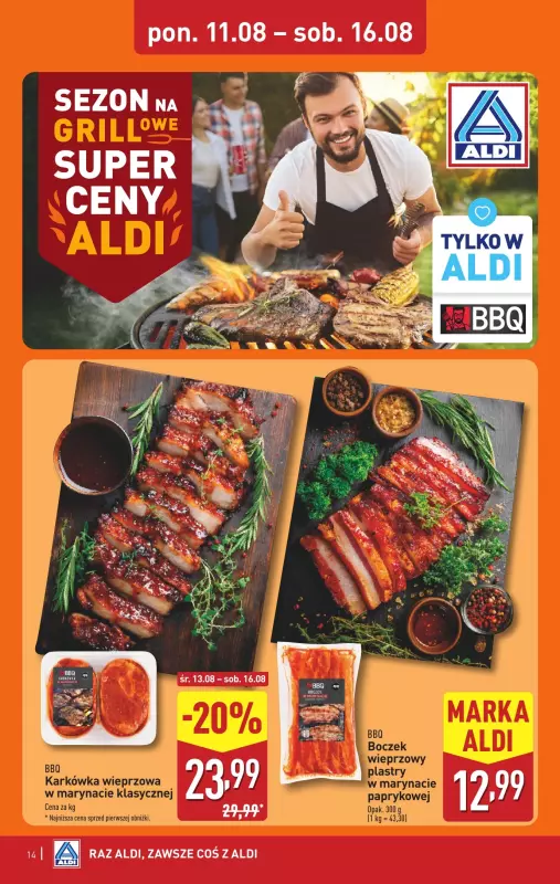 Aldi - gazetka promocyjna Pełny katalog! od poniedziałku 11.08 do soboty 16.08 - strona 14