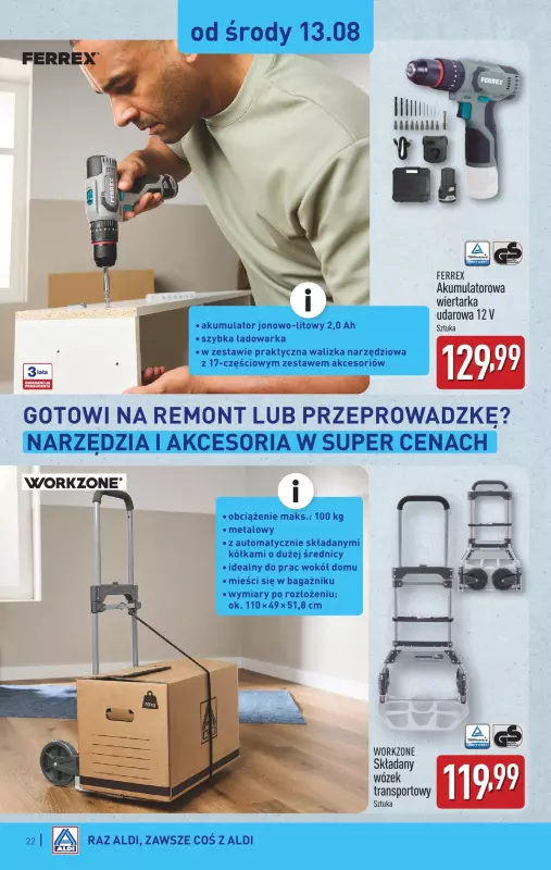 Aldi - gazetka promocyjna Pełny katalog! od poniedziałku 11.08 do soboty 16.08 - strona 22