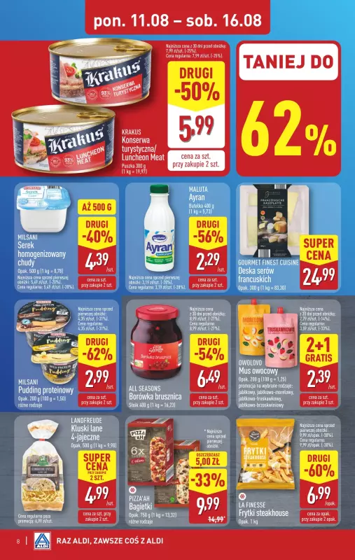 Aldi - gazetka promocyjna Pełny katalog! od poniedziałku 11.08 do soboty 16.08 - strona 8
