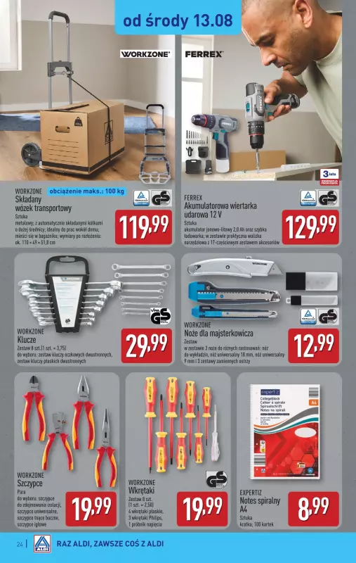 Aldi - gazetka promocyjna Pełny katalog! od poniedziałku 11.08 do soboty 16.08 - strona 24