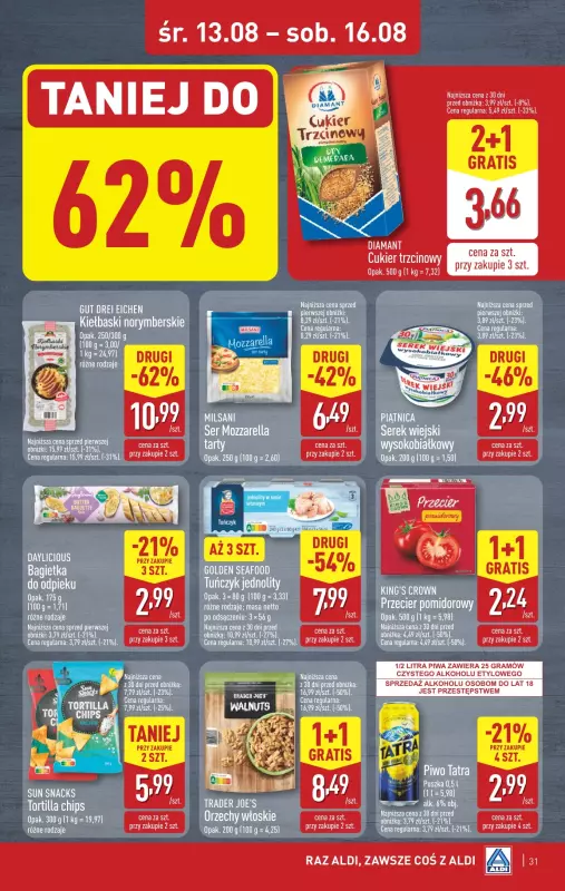 Aldi - gazetka promocyjna Pełny katalog! od poniedziałku 11.08 do soboty 16.08 - strona 31