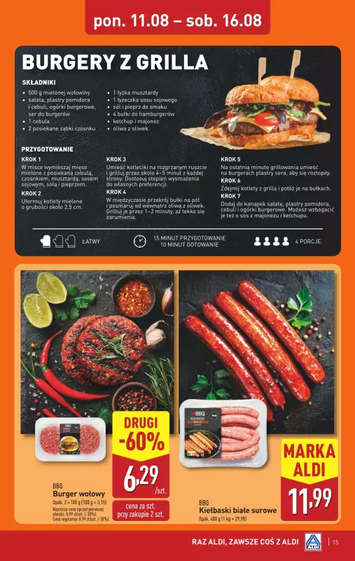 Aldi - gazetka promocyjna Pełny katalog! od poniedziałku 11.08 do soboty 16.08 - strona 15