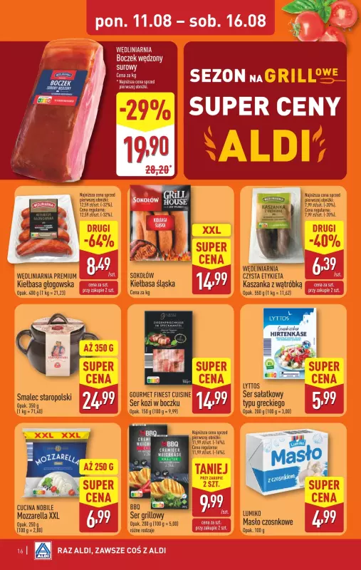 Aldi - gazetka promocyjna Pełny katalog! od poniedziałku 11.08 do soboty 16.08 - strona 16