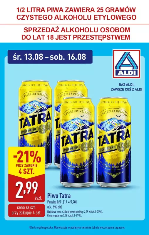 Aldi - gazetka promocyjna Super ceny Aldi! od środy 13.08 do soboty 16.08 - strona 7