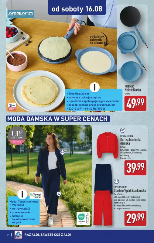 Aldi - gazetka promocyjna Nowe okazje w super cenach od soboty! od soboty 16.08 do piątku 22.08 - strona 2